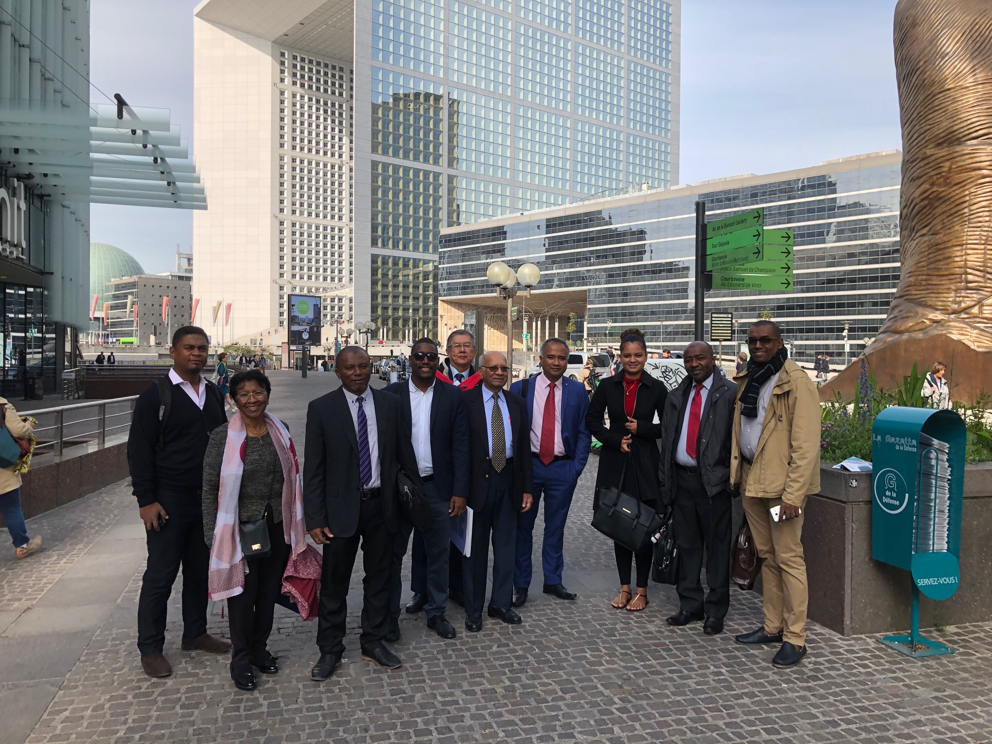 Les membres du Réseau des régulateurs de l’océan Indien lors de leur passage à la Commission de Régulation de l'Energie (CRE) à Paris